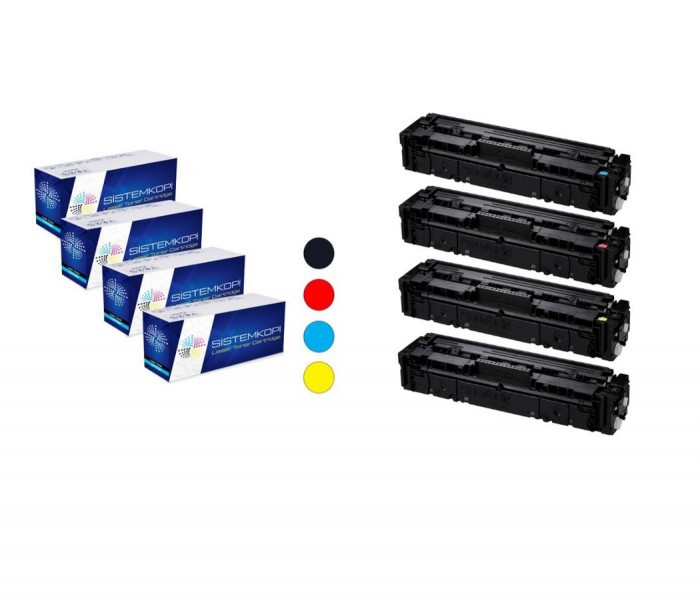 Canon CRG-067 Orjinal 4 Renk Toner Seti